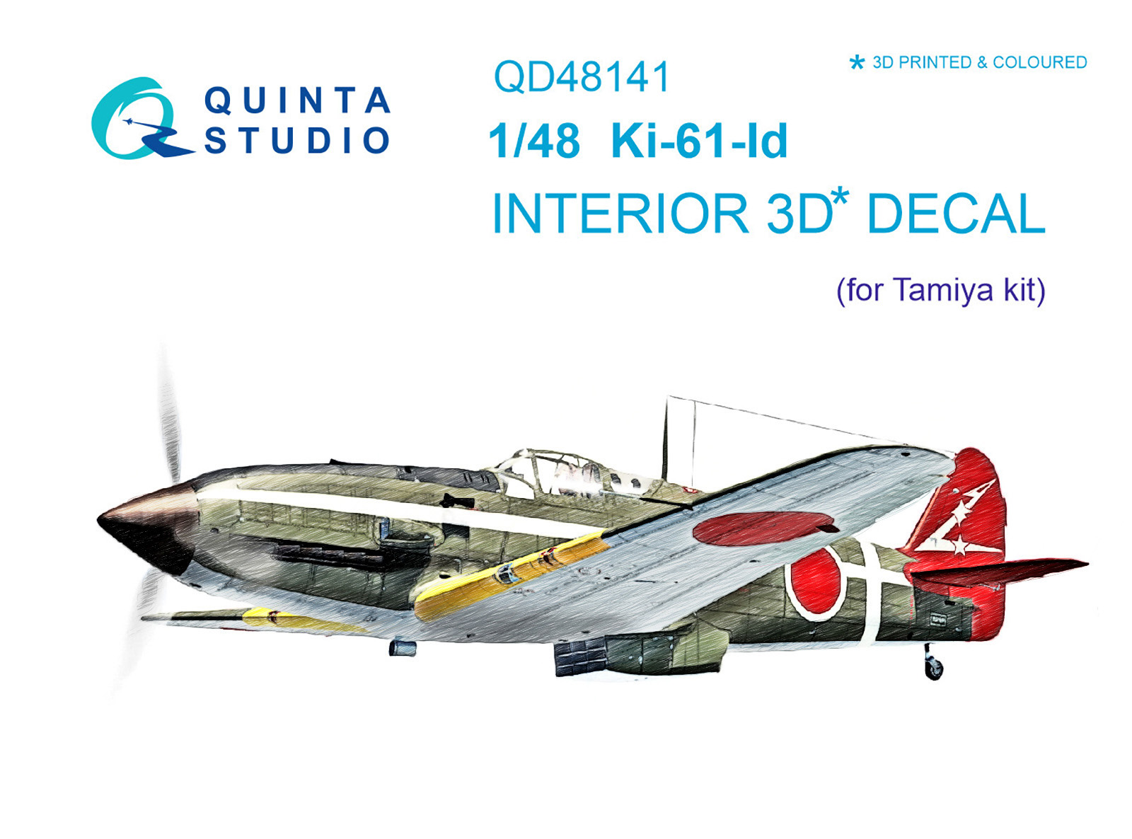 3D Декаль интерьера кабины Ki-61-Id (Tamiya)