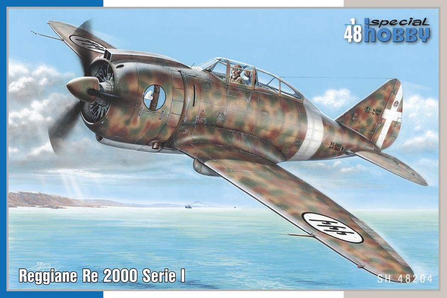Сборная модель 1/48 Reggiane Re 2000 Serie I (3x camo) (Special Hobby)