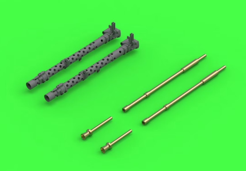 Дополнения из латуни 1/35 MG-34 7,92mm gun barrels w/drilled cooling