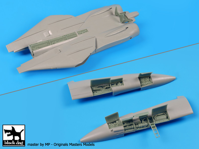 Дополнения из смолы 1/72 Grumman F-14A Tomcat electronics, spine detail and dive brakes (Academy)