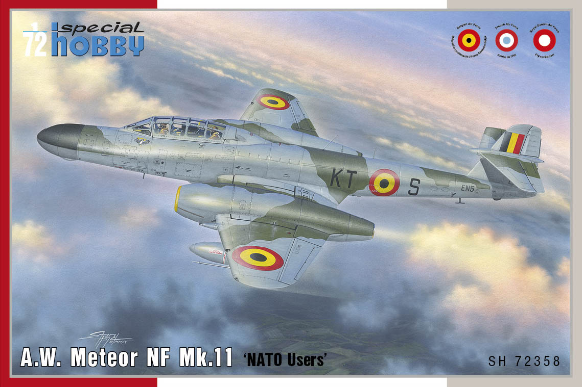 Сборная модель 1/72 A.W. Meteor NF Mk.11 'NATO Users' (Special Hobby)