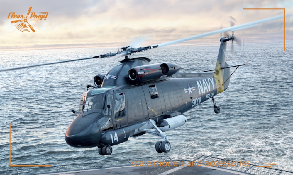 Сборная модель 1/72  Kaman HH-2D Seasprite ADVANCED KIT   (Clear Prop)