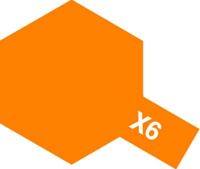 Краска акриловая Acrylic Mini X-6 Orange (Tamiya) (10ml)