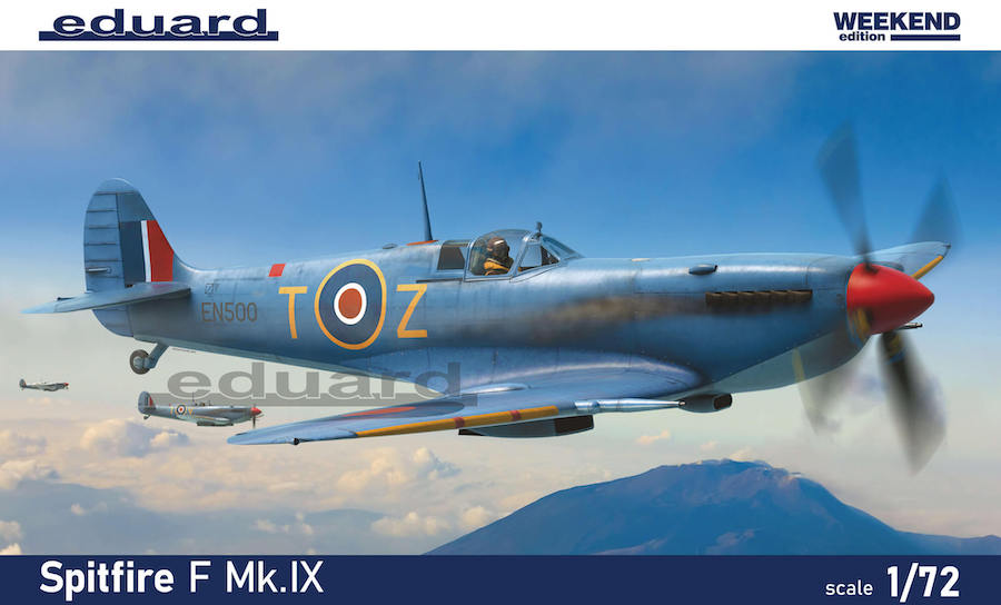 Сборная модель 1/72 Supermarine Spitfire F Mk.IX  Weekend edition (Eduard kits)