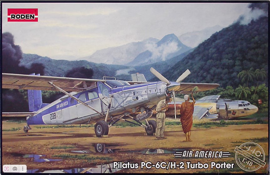 Сборная модель 1/48 Pilatus PC-6C/H-2 Turbo-Porter (Roden)