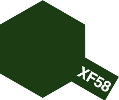 Краска акриловая Acrylic Mini XF-58 Olive Green (Tamiya) (10ml)