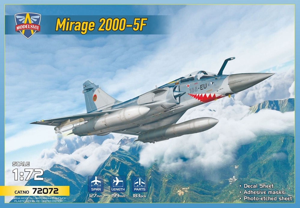 Сборная модель 1/72 Dassault Mirage 2000 5F (Modelsvit)