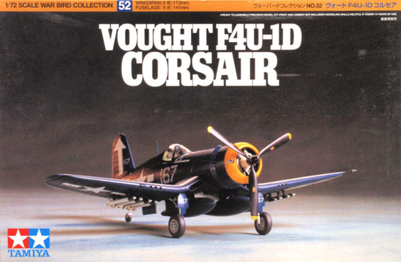 Сборная модель 1/72 Vought F4U-1D Corsair (Tamiya)