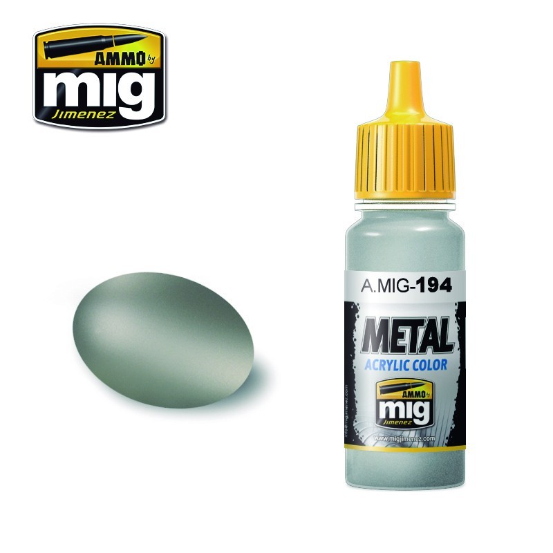 Краска акриловая MATT ALUMINUM (матовый алюминий) (Ammo Mig) (17ml)