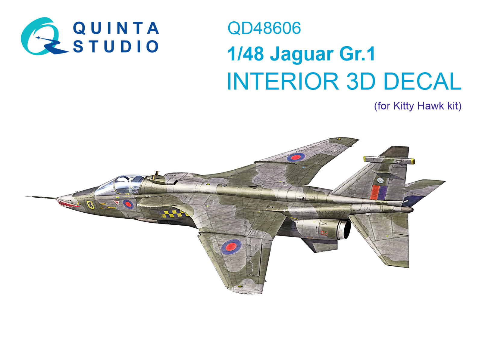 3D Декаль интерьера кабины Jaguar Gr.1 (Kitty Hawk)