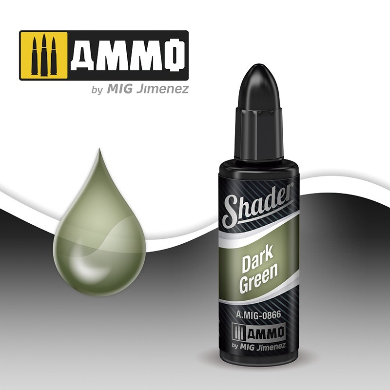 Акриловый шейдер SHADER Dark Green(10mL) (Ammo Mig)