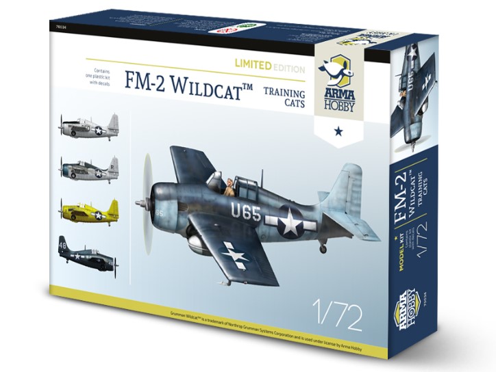 Сборная модель 1/72 Grumman FM-2 Wildcat Training Cats Limited Edition (Arma Hobby)