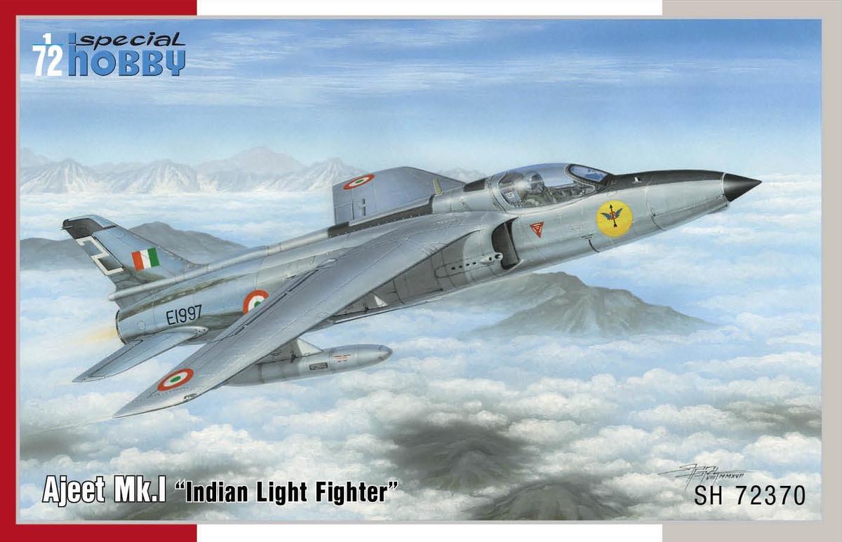 Сборная модель 1/72 HAL Ajeet Mk.I Indian Light Fighter (4x camo) (Special Hobby)