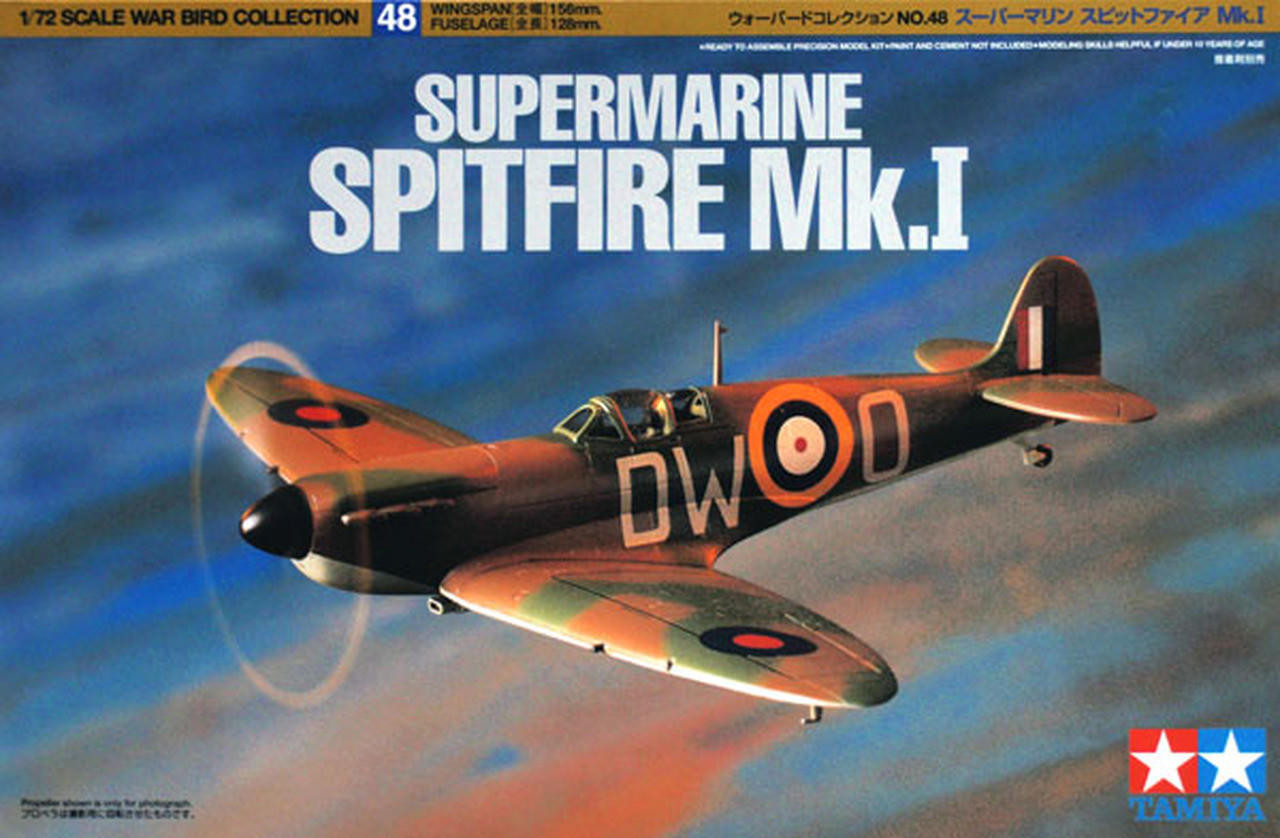 Сборная модель 1/72 Supermarine Spitfire Mk.I (Tamiya)