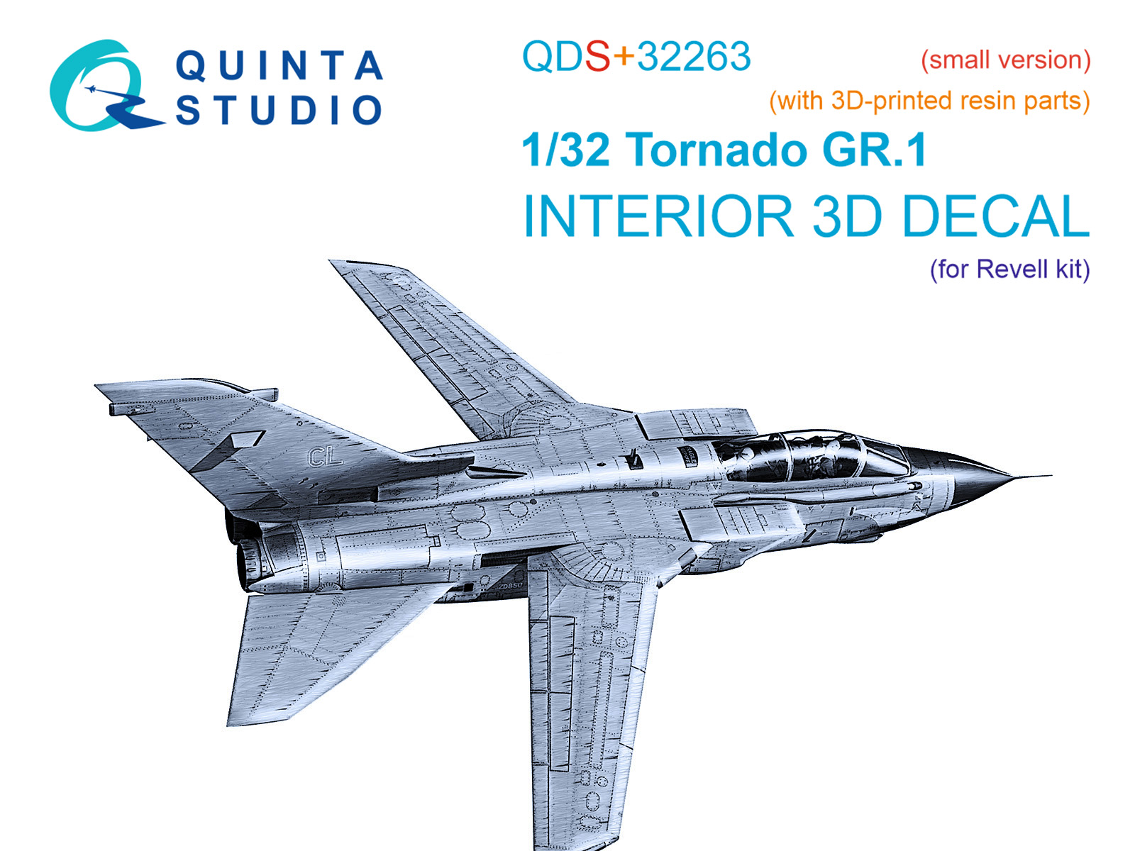 3D Декаль интерьера кабины Tornado GR.1 (Revell) (с 3D-печатными деталями) (малая версия)
