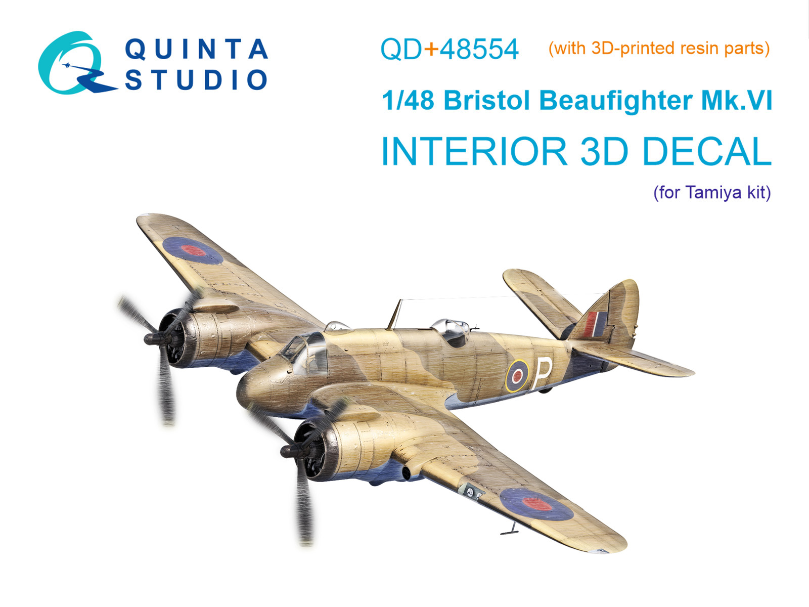 3D Декаль интерьера кабины Bristol Beaufighter Mk.VI (Tamiya) (с 3D-печатными деталями)