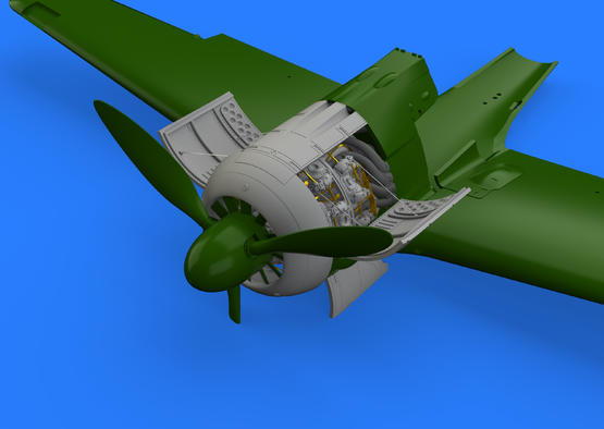 Дополнения из смолы 1/48 Двигатель Focke-Wulf Fw-190A-3 (для модели Eduard)