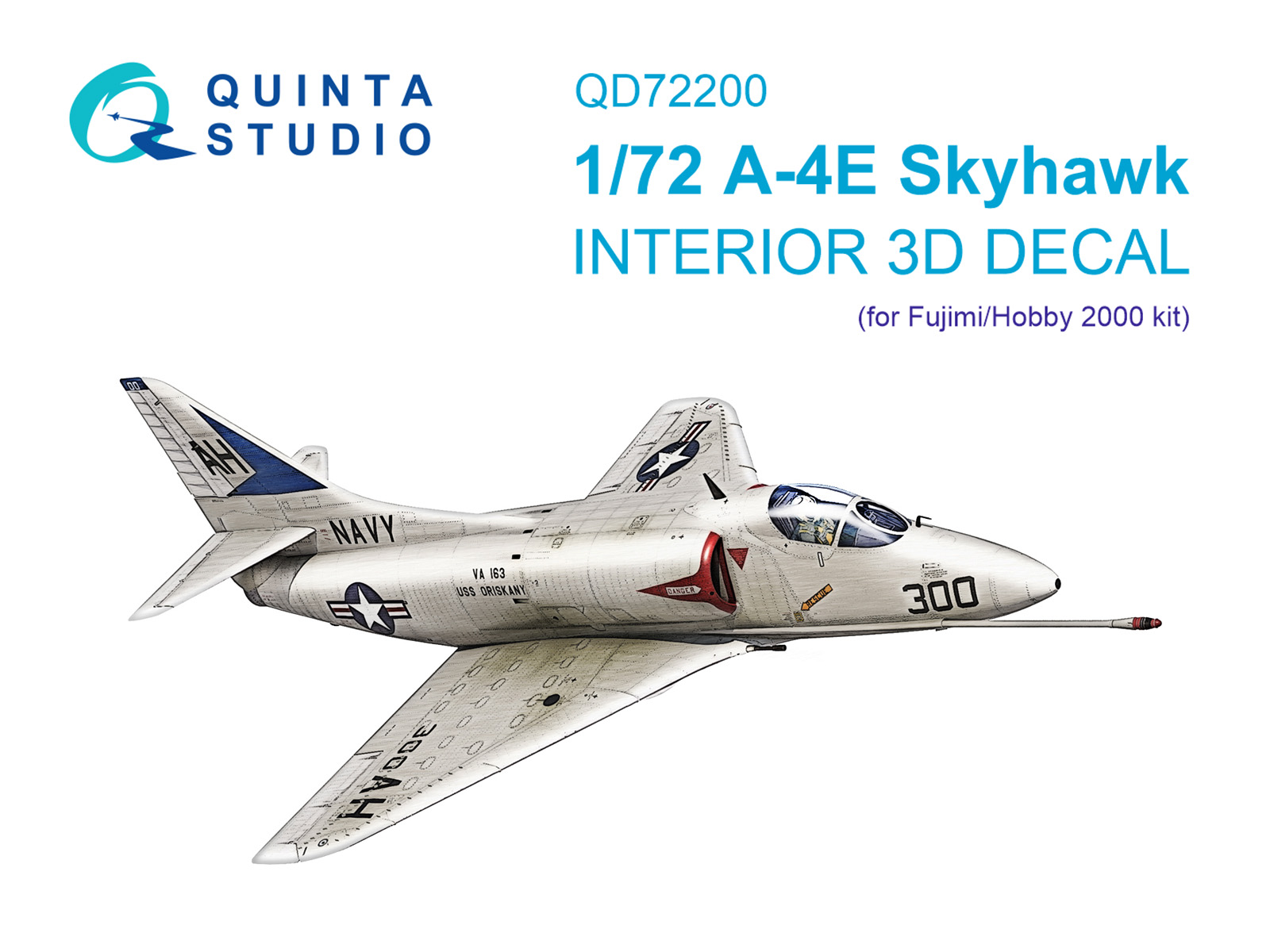 3D Декаль интерьера кабины A-4E Skyhawk (Fujimi/Hobby 2000)