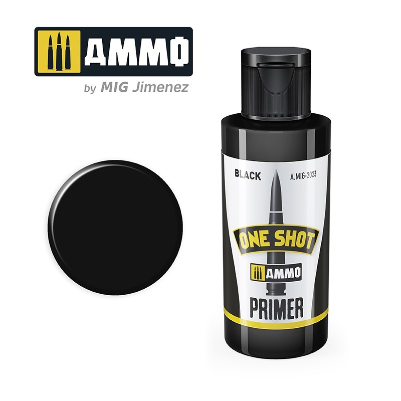 Грунтовка ONE SHOT PRIMER Black (Ammo Mig) (60ml)