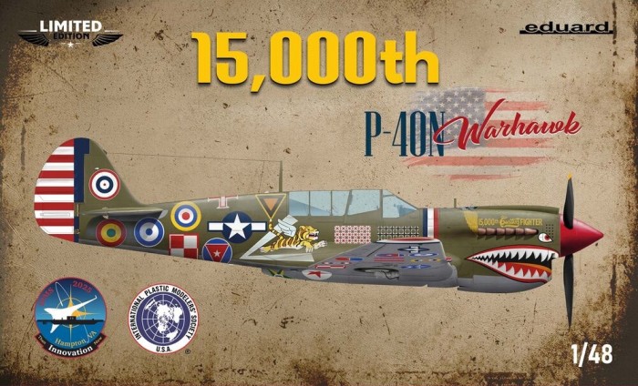 Сборная модель 1/48 Curtiss P-40N Warhawk (15,000th The Limited edition) (Eduard kits)