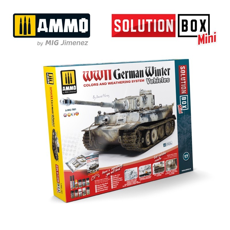 Набор для создания эффектов SOLUTION BOX MINI 17 - WWII German Winter Vehicles (Ammo Mig)