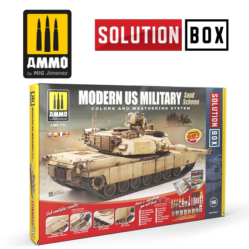 Набор SOLUTION BOX 16 - Modern US Military Sand Scheme (Ammo Mig) 