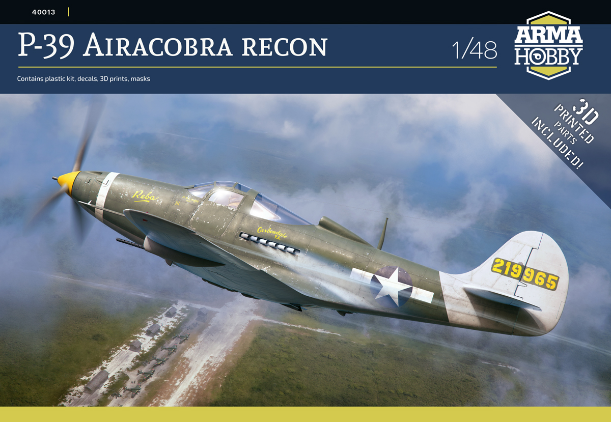 Сборная модель 1/48 P-39 Airacobra RECON (3x camo) (Arma Hobby)