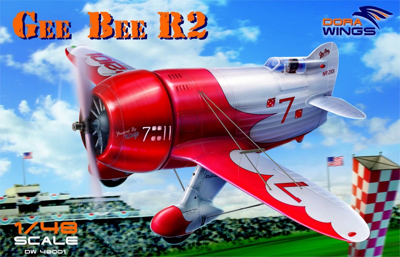 Сборная модель 1/48 Gee Bee R2 1932 Super Sportster  (Dora Wings)