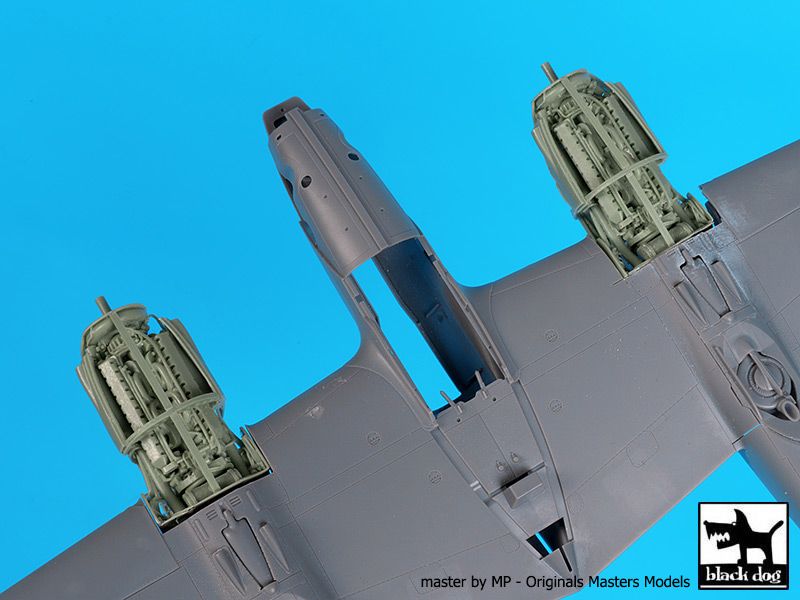 Дополнения из смолы 1/48 Двигатели Lockheed P-38F/G Lightning x 2 (для модели Tamiya)