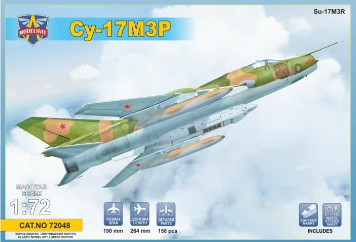 Сборная модель 1/72 Сухой Су-17М3Р  (Modelsvit)