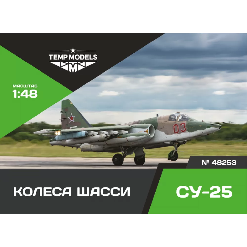 Дополнения из смолы 1/48 Колеса шасси СУ-25 (Temp Models)