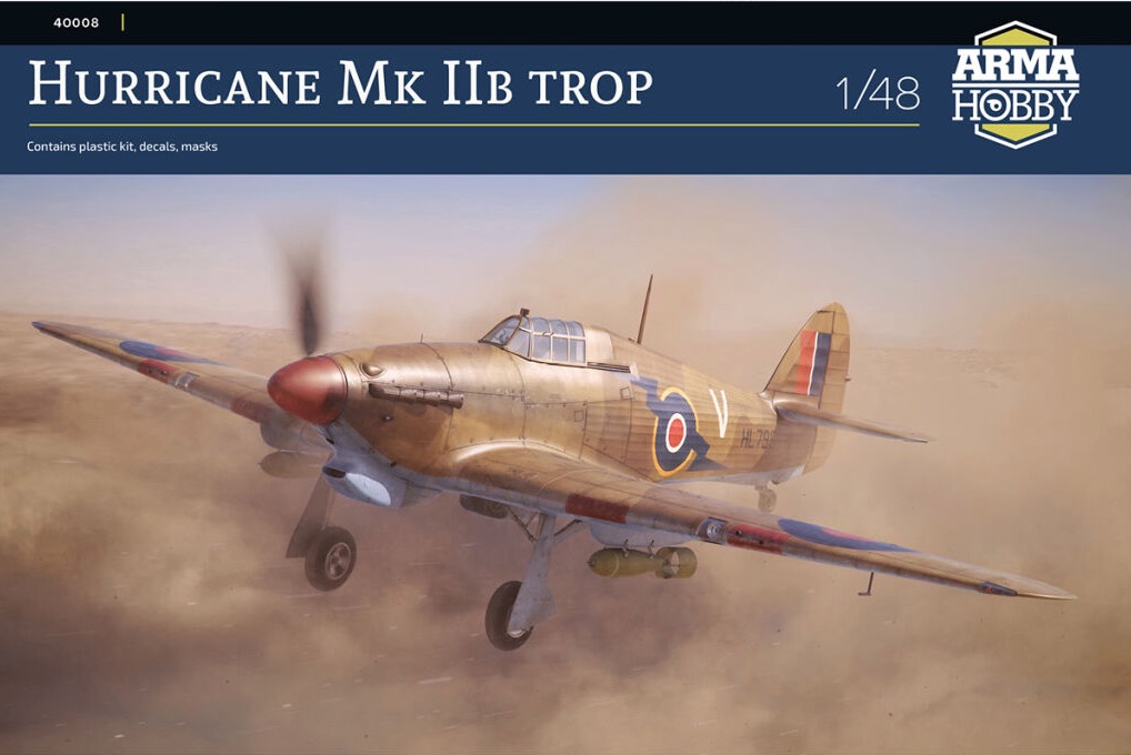 Сборная модель 1/48 Hawker Hurricane Mk.IIb trop (Arma Hobby)