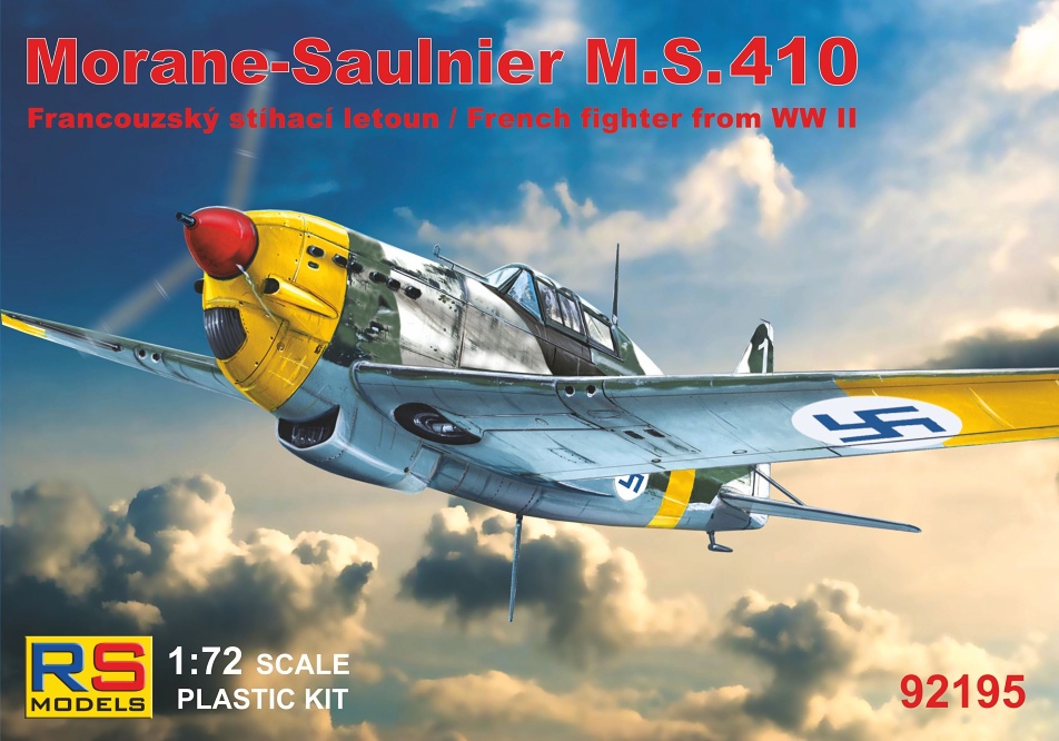 Сборная модель 1/72 Morane-Saulnier MS.410 4 decal variants (RS Models)