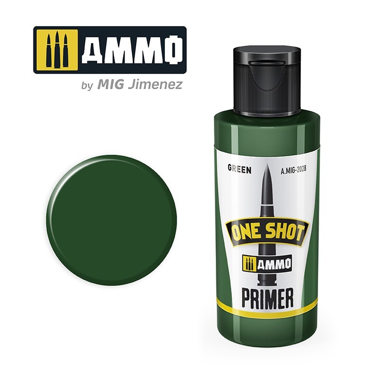 Грунтовка ONE SHOT PRIMER Green (Ammo Mig) (60ml)