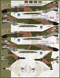 Декаль 1/48 Gunfighter Phantoms Part I (Furball Aero-Design)