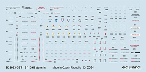 Декаль 1/32 Decal Bf 109G stencils (REV/HAS)