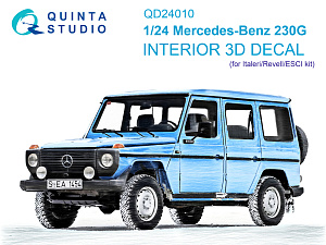 3D Декаль интерьера кабины Mercedes-Benz 230G (Italeri-Revell-ESCI)
