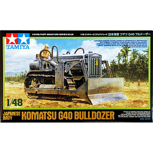 Сборная модель 1/48 Komatsu G-40 японский бульдозер (Tamiya)