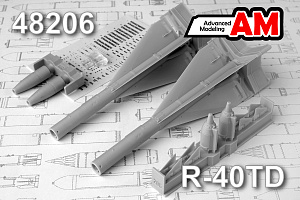 Дополнения из смолы 1/48 Р-40ТД Авиационная управляемая ракета «Воздух-воздух» (Advanced Modeling)