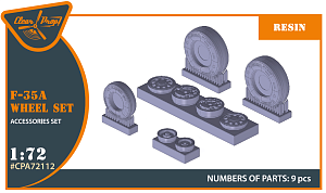 Дополнения из смолы 1/72 Lockheed-Martin F-35A Lightning II weighted wheel set