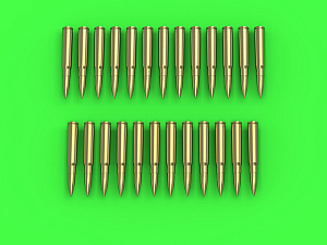 Дополнения из латуни 1/35 MG34 /MG42 (7.92mm) - cartridges (25pcs)