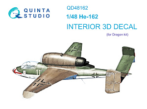 3D Декаль интерьера кабины He 162 (Dragon)