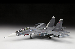 Сборная модель 1/72 Российский истребитель "СУ-30СМ" (Zvezda)