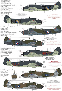 Декаль 1/48 Bristol Beaufighter TF. Mk.X (4) (Xtradecal)