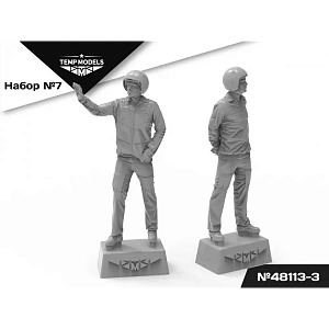 Дополнения из смолы 1/48 Пилоты ВКС РФ (ПСО). НАБОР №7-3 (Temp Models)