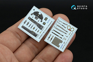 3D Декаль интерьера кабины F-8E Crusader (Hasegawa/Hobby 2000)