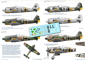 Декаль 1/72 Fw-190 A4/А5 Jg 54-Jg 26 (Colibri Decals)