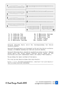 Mitsubishi Ki-21-Ib 'Sally' 3D/optical illusion paint mask for control surfaces (ICM kits)