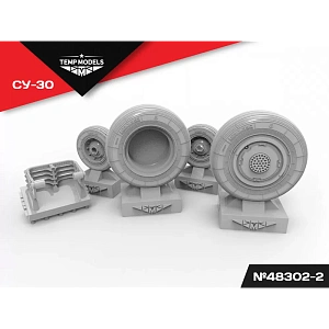 Дополнения из смолы 1/48 Колеса шасси СУ-30 3Д (Temp Models)