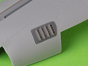 Дополнения из смолы 1/72 P-51 Mustang — крышка воздушного фильтра карбюратора(RAF ver.A)(Arma Hobby)